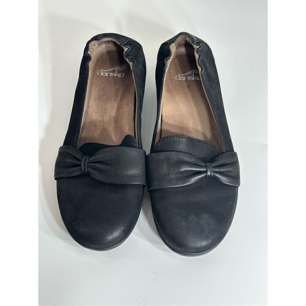 Dansko Karen black leather loafers size 37 (6.5)